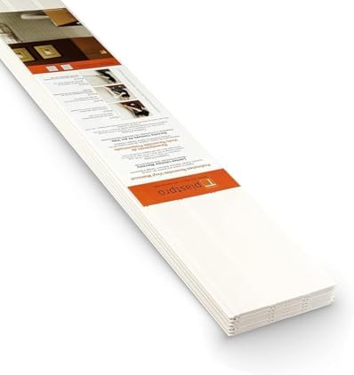 PVC Wall Panels 8 Ft, Reversible Beadboard & Shiplap Wainscoting, 7-Pc Kit by Plastpro
