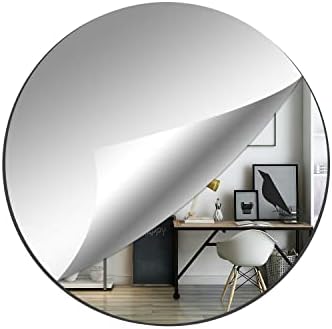 6 in Glass Round Mirror Tile, Small Circle Craft Mirror by DARENYI