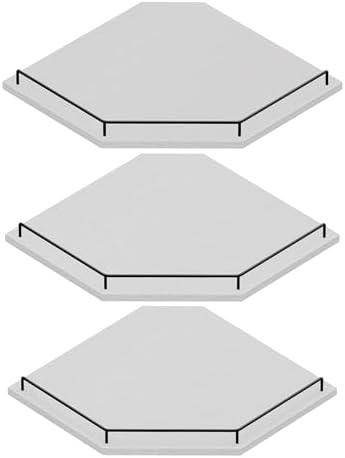 JJL Corner Shelf Wall Mounted, 12 Inches 3-Tier Floating Corner Shelf by Unknown