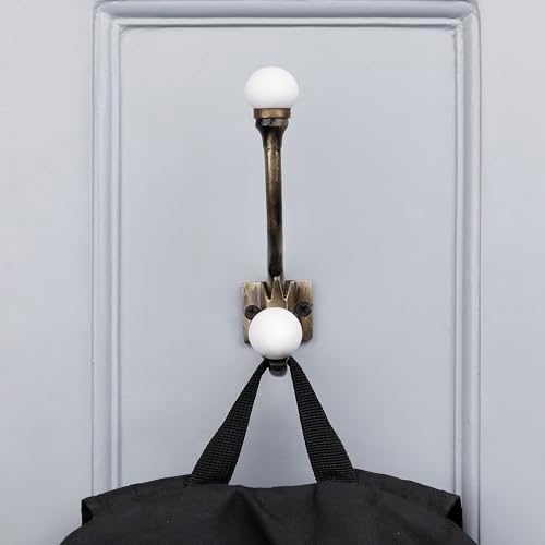 Indian Shelf 6 Piece White Double Wall Hooks - Image 6
