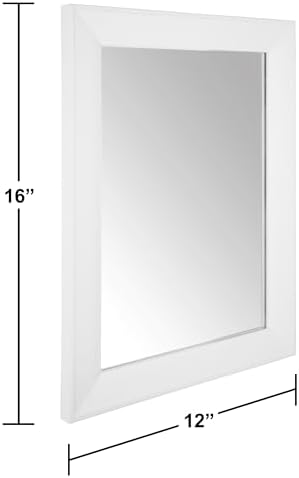Ruomeng Rectangular Wall Mirror 12" x 16" Framed Mirror - Image 4