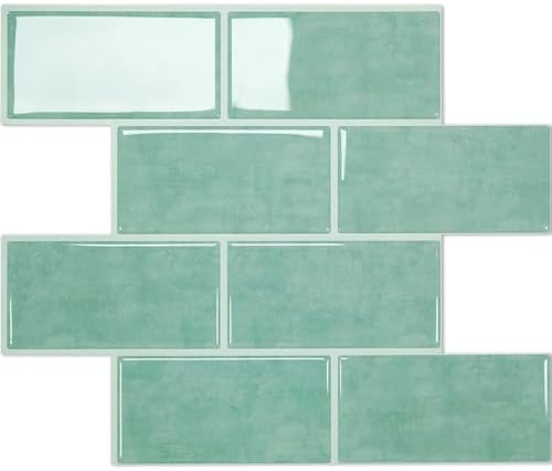 STICKGOO 10-Sheet Subway Tile Peel and Stick Backsplash, Self Adhesive Vinyl by STICKGOO