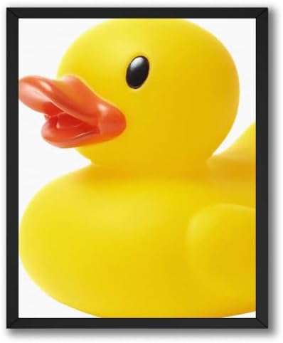 InkFlow Posters Yellow Rubber Duck Canvas Poster by InkFlowPosters