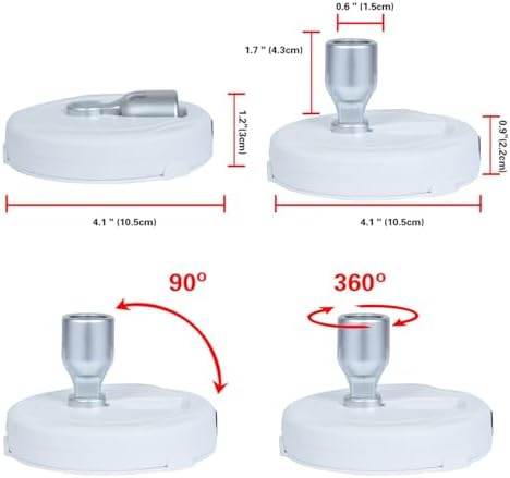 HAMVIDNE Wireless LED Spotlight, Battery Powered Indoor Plant Tree Up Light - Image 7