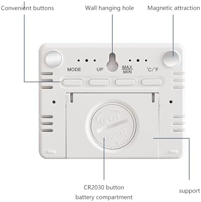 XROLAND Digital Wall Clock Digital Wall Clock Large Display, Date & Temperature - Image 4