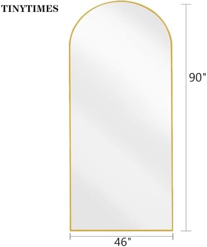 90''x46'' Oversized Full Length Mirrors, Arched Floor Mirror - Image 2
