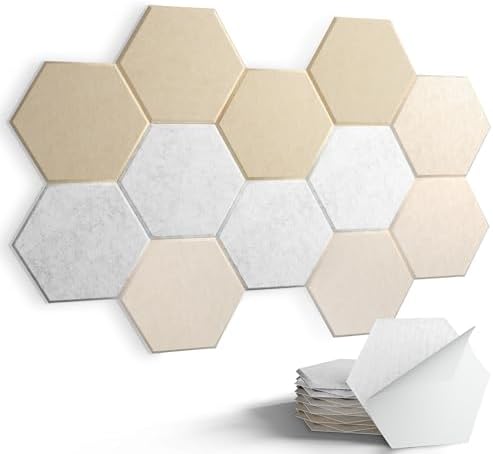Acoustic Panels, Magrowill 12-Pack Soundproof Wall Panels 14 X 12 X 0.4 Inches by Magrowill