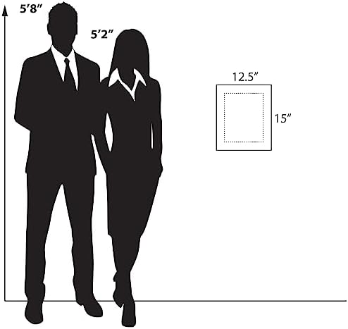 Azar Displays 105514-BLK Acrylic Floating Double Panel Wall Frame, 8.5" x11" - Image 5