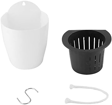 LEXININ 10 Pack 5 Inch Self Watering Hanging Planters, Vertical Flower Pot - Image 5