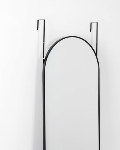 NEARBYSD 50"x16" Black Modern Full Length Mirror - Image 4