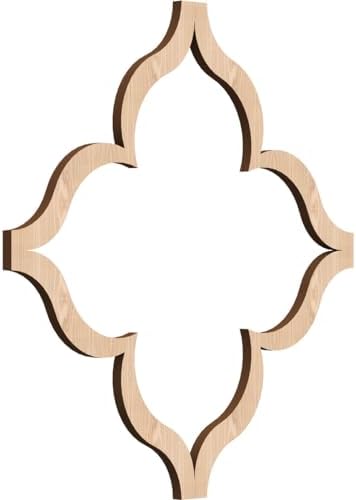 15 3/8"W x 15 3/8"H x 3/8"T Medium May Decorative Fretwork Wood Wall Panels by EkenaMillwork