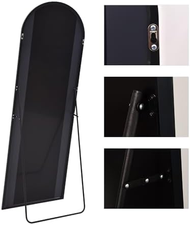 KOMCOTE Arch Mirror Full Length, Floor Length Mirror, Arched Floor Mirror - Image 4