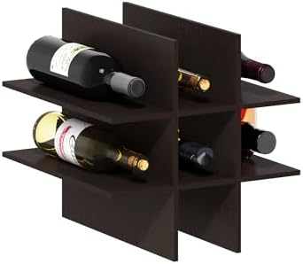 Furinno Cubicle 9-Compartment Cube Insert, Cube Organizer, Dark Oak by Furinno-FitsYourSpaceFitsYourBudget