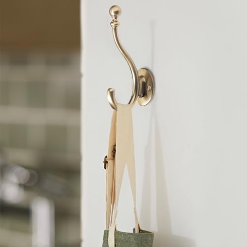 AVICCI 5 Pack Coat Hooks Champagne Bronze Coat Hook, Heavy Duty Hooks - Image 4