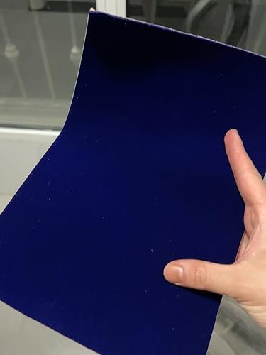 Blue Self Adhesive Soft Velvet Drawer Liner DIY Fabric Felt Liner - Image 3