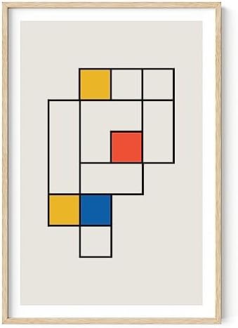 HAUS AND HUES Bauhaus Modern Mid Century Wall Art by HausandHuesArtPrints