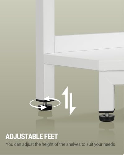 Hzuaneri Corner Shelf Stand 5-Tier Corner Bookshelf Storage Standing Shelf - Image 5