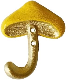 Rustic Mushroom-Shaped Decorative Wall Hook Rack Hangers by Zorues
