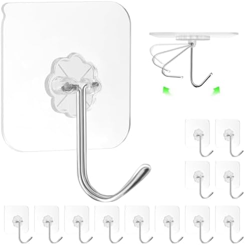 ZESLMG Adhesive Wall Hooks No Damage by ZESLMG