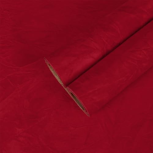 CHIHUT Romantic Red Felt Fabric Roll Self Adhesive Velvet Flocking Liner by CHIHUT