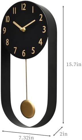 EMAX HOME 8 Inch Black Wall Clock - Image 4