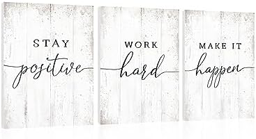 Inspirational Quotes Office Wall Art: Motivational Poster Positive Sayings - Image 2