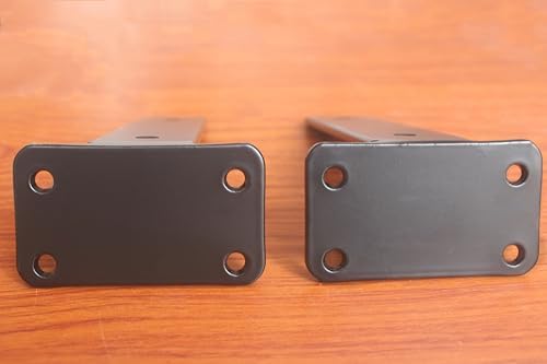 16 Pack - 7 inch Black Hidden L Shelf Bracket Iron Floating Shelf Brackets - Image 4