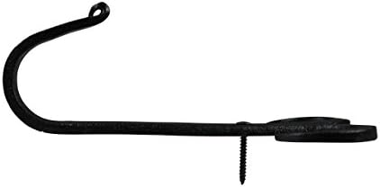Renovators Supply Manufacturing Scroll Single Wall Hook, Wrought Iron Black - Image 6