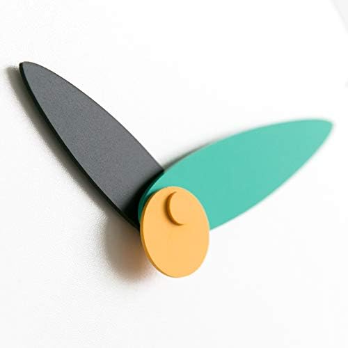 Stephanie Imports Modern Minimalist Teal & Black Wall Clock - Image 3
