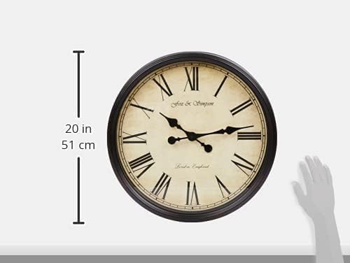 Extra Large 50cm Wall Clock in Gray - Image 3