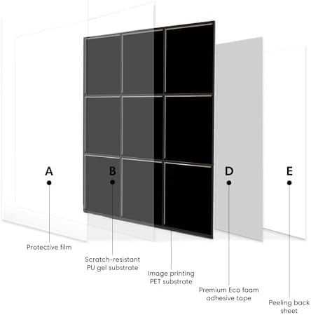 Select 5 Pack Peel and Stick Backsplash Square Tiles, 12x12 in - Image 5