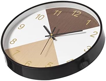 Clockswise Bulk Set of 20 PC 12" Decorative Modern Round Wood- Looking Plastic - Image 3