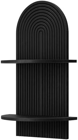 American Art Decor Lunar Ledges Wall Shelf in Black by AmericanArtDecor