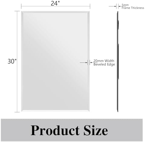 Frameless Bathroom Mirror - Image 2