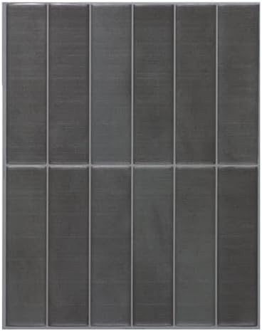 Smart Tiles Peel and Stick backsplash, Stacked Smoke Gray by SmartTiles-OriginalPeelandStickBacksplashTiles