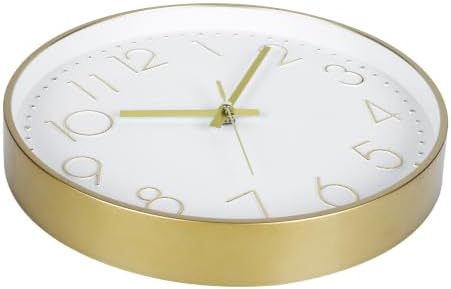 2 Pack Black&Gold Wall Clock 12 Inch Silent Wall Clocks Battery Operated - Image 6
