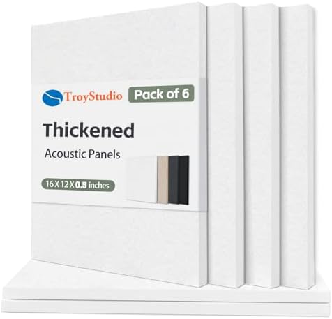 TroyStudio Thickened Acoustic Panels, Noise Reverb Echo Dampening Soundproof by TroyStudio