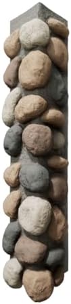 Outside Corner for EverStone Faux River Rock Siding Panels, Pebble Mix Color by EkenaMillwork