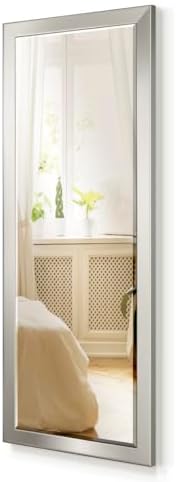 Renditions Gallery Full Length Mirror Silver Wood Frame Full Body Wall Mounted - Image 2