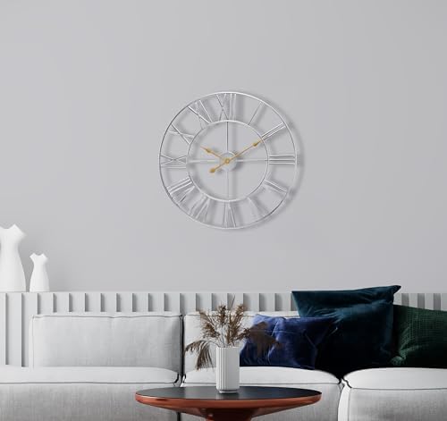 Sorbus Big Wall Clock, Roman Numeral Decor, Battery Operated by Sorbus