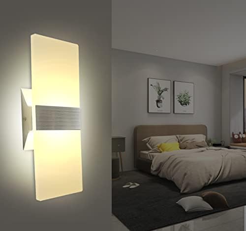KICAAO Modern Wall Sconces Set of Two, Led Wall Light 10w, Warm Light 2700K - Image 3