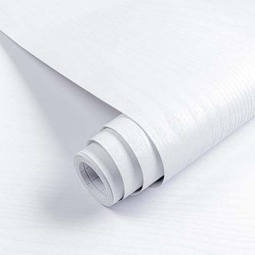 Peel and Stick Wallpaper White Wood Grain Contact Paper Wood Look Vinly by practicalWs
