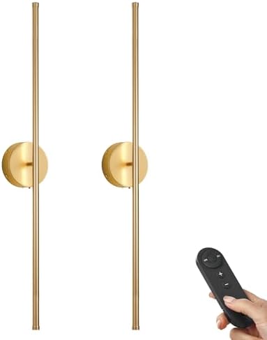 KARTOOSH Battery Operated Wall Sconces Set of Two Wireless Wall Lights by KARTOOSH