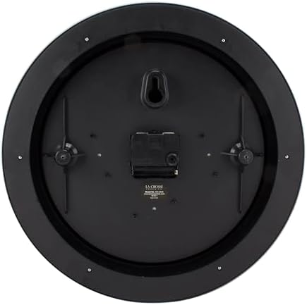 La Crosse 14” Savannah Brown Silent Sweep Quartz Glass Lens Clock - Image 3