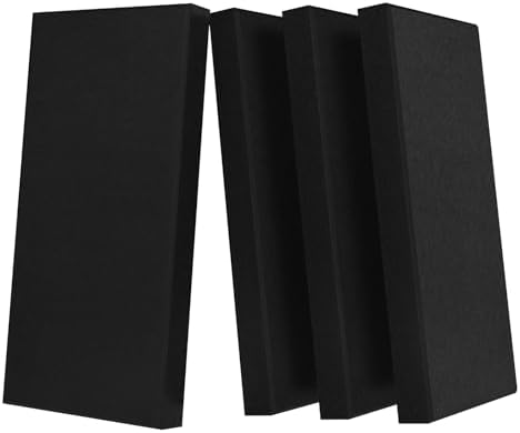 4 Pack Acoustic Panels 23.6"x11.8" Soundproof Fiberglass Panel by UMIACOUSTIC