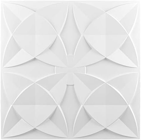 Art3d Floral Decorative PVC Ceiling Tiles, 24 x 24 in by Art3d