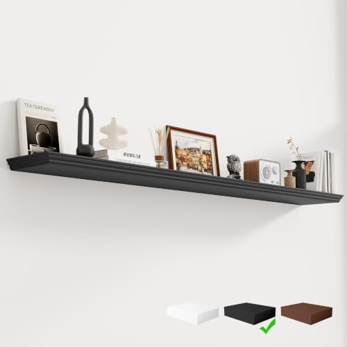 Fun Memories Floating Shelves, 72 Inch Long, 9.3 Inch Deep, 1 Pack by FunMemories