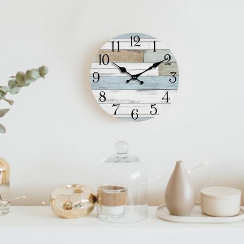 KECYET 10 Inch Wall Clock Battery Operated Silent Non Ticking Nautical - Image 7