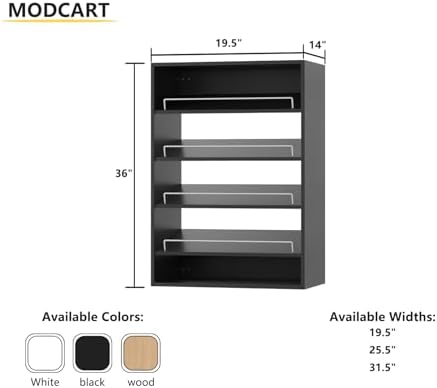 Shoe Shelf Short Tower Closet Unit, Modular Closet System, Wood Closet System - Image 3
