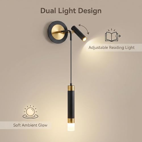 Bedroom Wall Lamp Lighting Modern Adjustable Wall Spotlight 3000K Warm White - Image 2